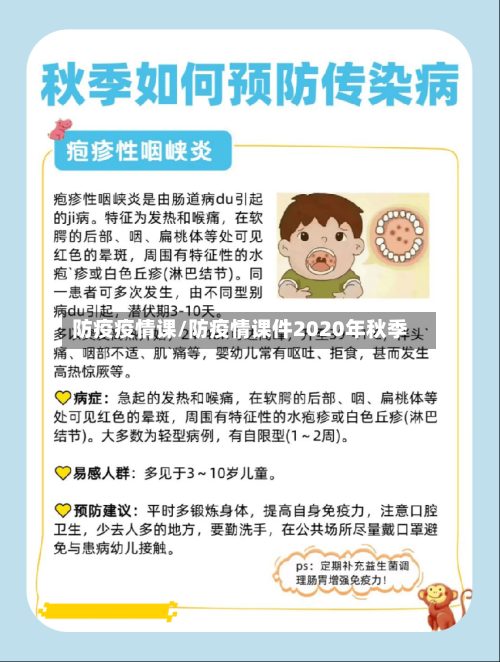防疫疫情课/防疫情课件2020年秋季