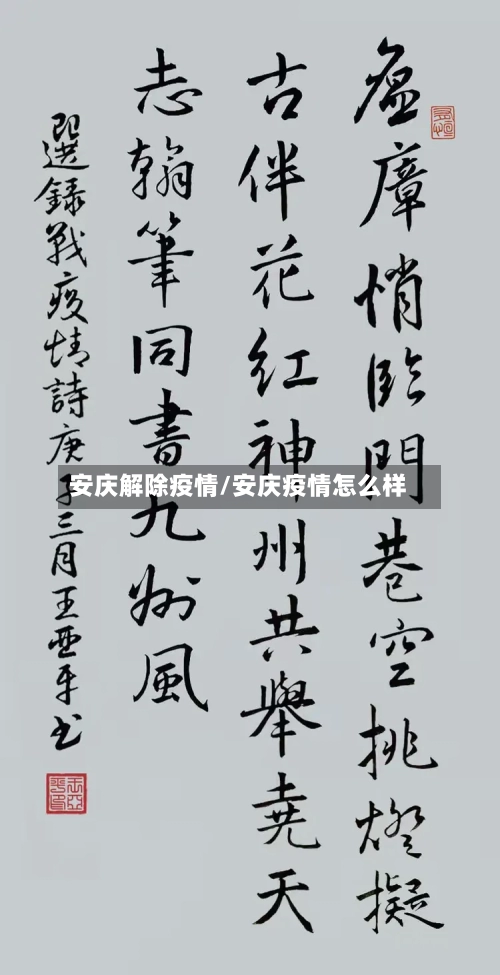 安庆解除疫情/安庆疫情怎么样